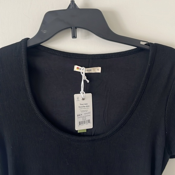 Marine Layer Lexi Rib SS Midi Dress black - Picture 6 of 9